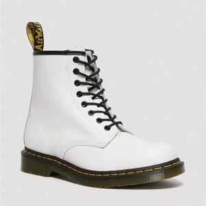 Dr. Martens® 1460 Smooth Leather Lace Up Boots in White